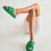 Women Billini Slippers | Holly Green Terry