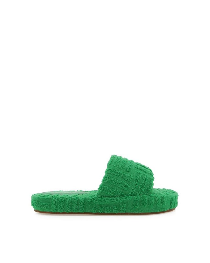 Women Billini Slippers | Holly Green Terry