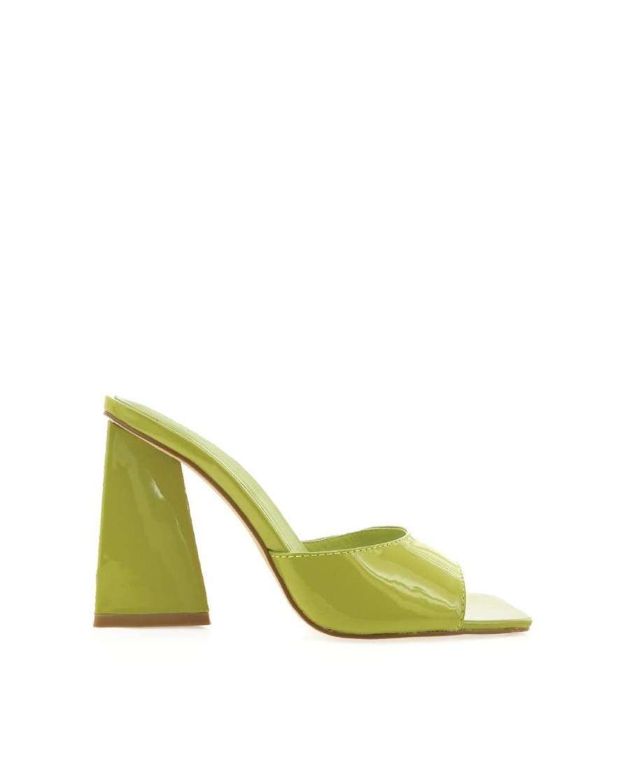 Women Billini Mules | Quinn Matcha Patent