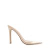 Women Billini Heels | Quinette Nude Patent Clear