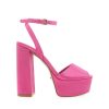 Women Billini Heels | Brenna Pink Satin