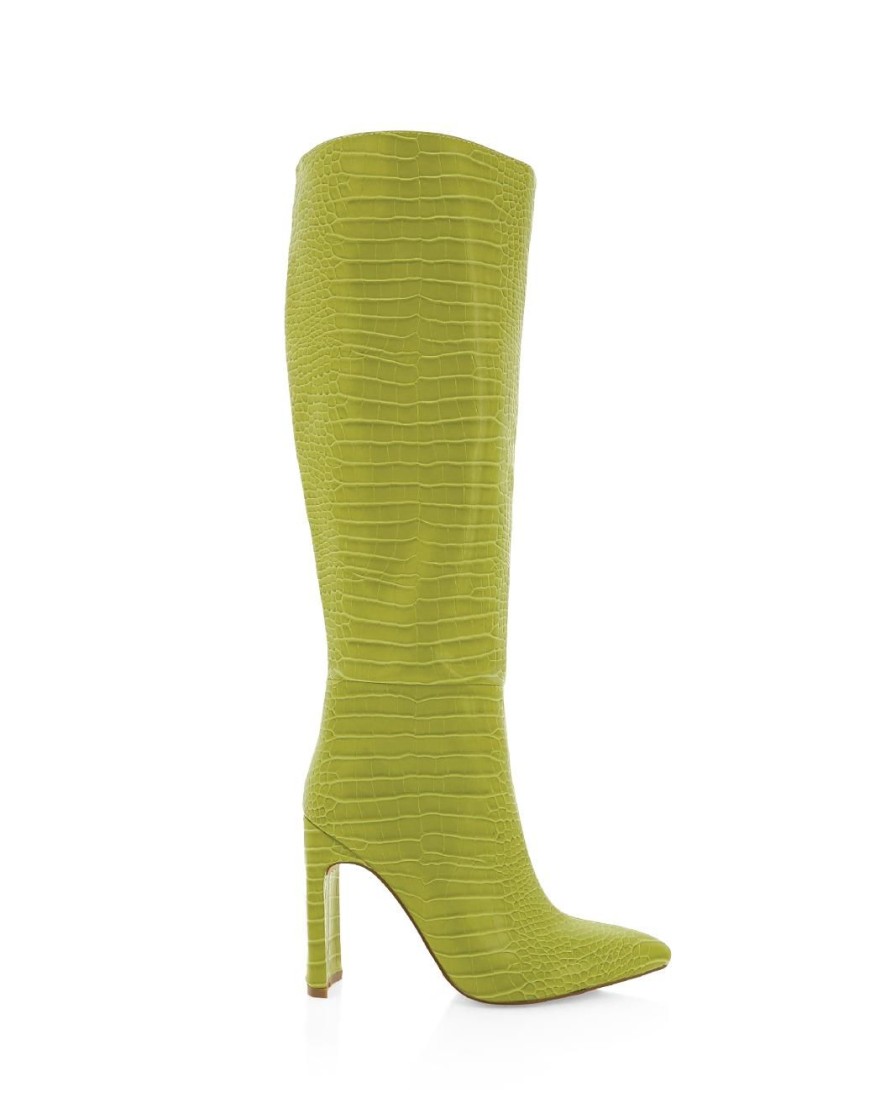 Women Billini Boots | Rasana Matcha Croc