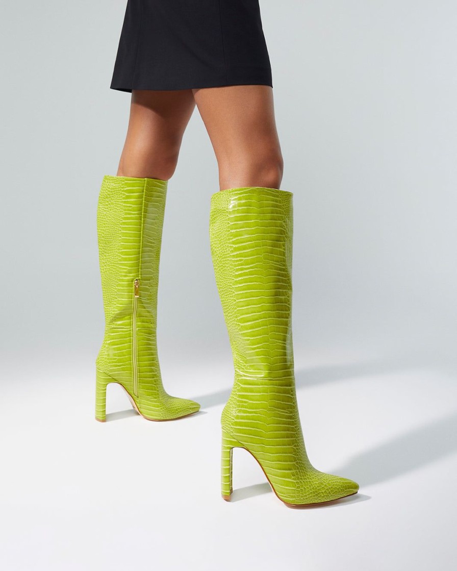 Women Billini Boots | Rasana Matcha Croc