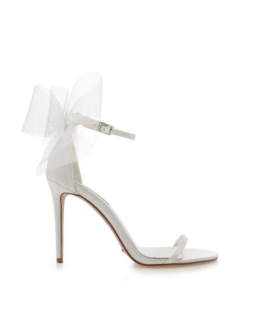 Women Billini Heels | Trinket White Satin