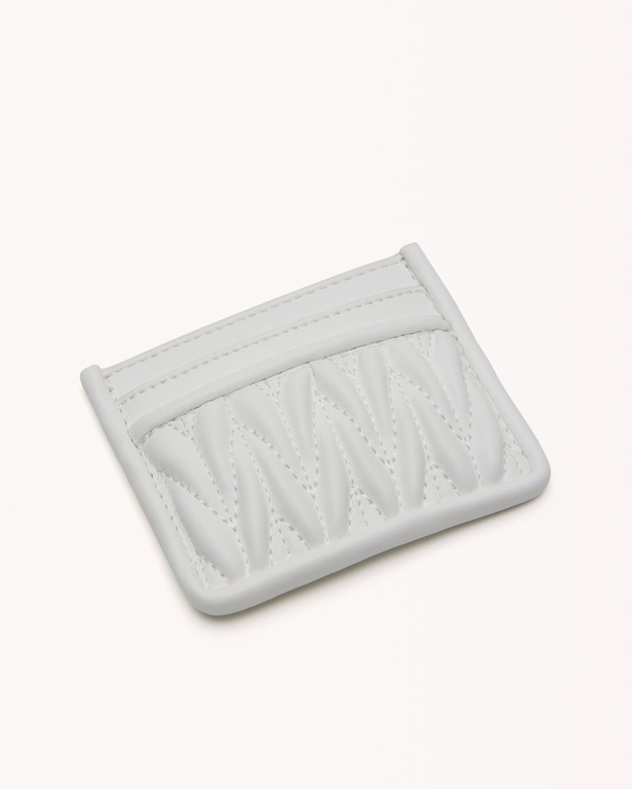 Women Billini Bags | Morgan Card Holder White Quilted