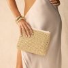 Women Billini Bags | Sunny Clutch Bag Natural Raffia White