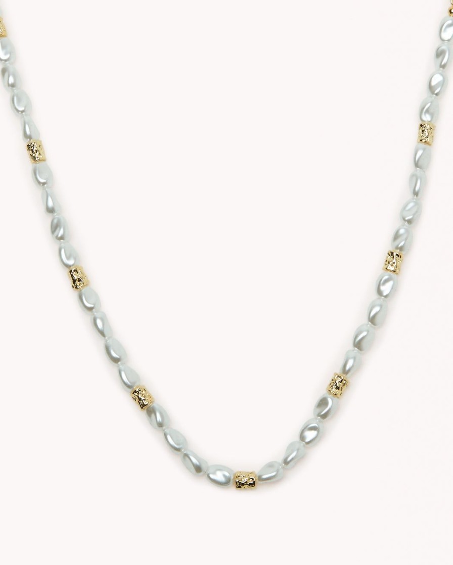 Women Billini Jewelry | Panoma Necklace Gold Pearl