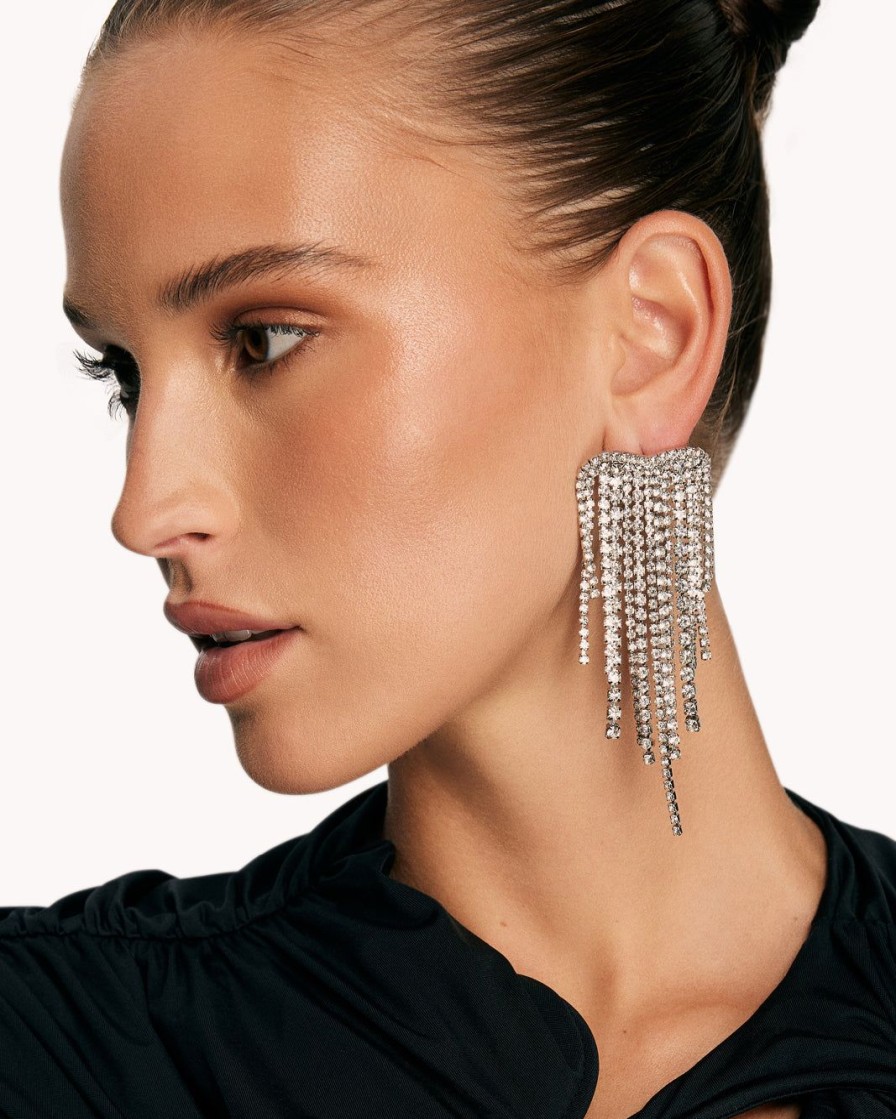 Women Billini Jewelry | Pio Earring Silver Diamante