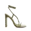 Women Billini Block Heels | Evona Matcha Snake