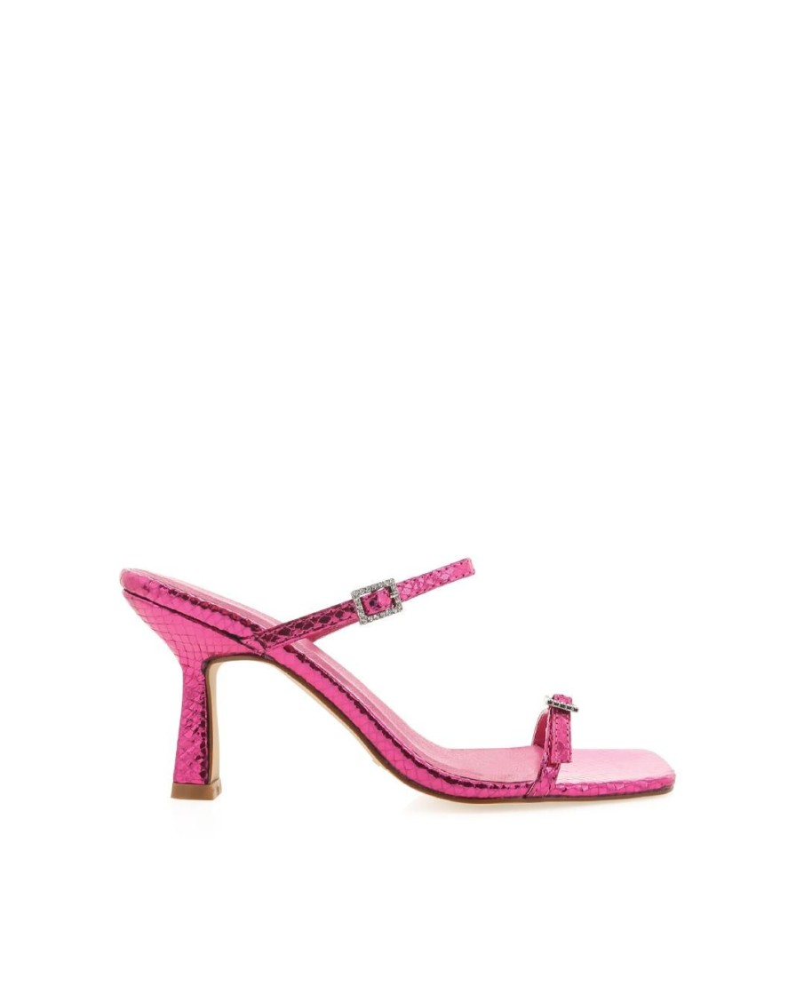 Women Billini Mules | Hermina Magenta Scale