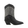 Women Billini Cowboy Boots | Elton Black Crinkle Diamante