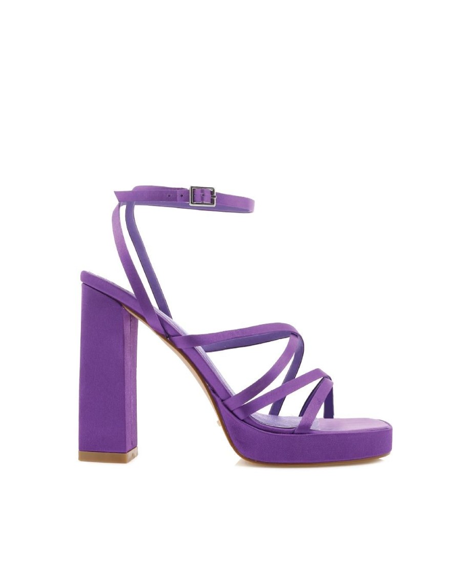 Women Billini Heels | Tavolo Grape Satin