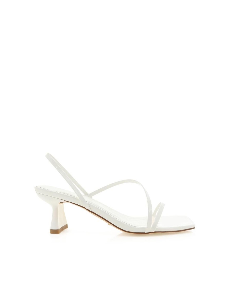 Women Billini Heels | Valina White Patent