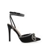 Women Billini Heels | Elope Black Satin