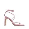 Women Billini Block Heels | Robyn Ballet Pink Metallic