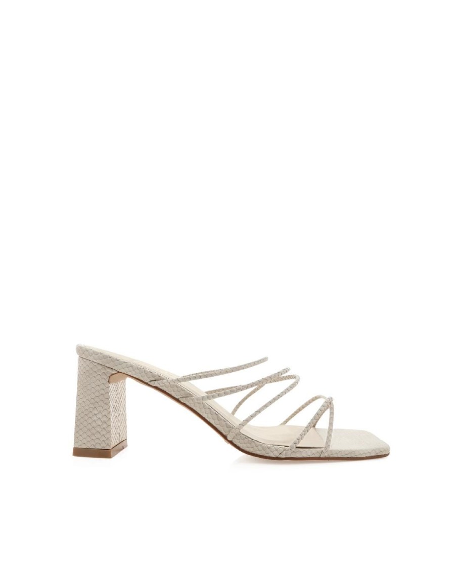 Women Billini Block Heels | Ilana Bone Scale