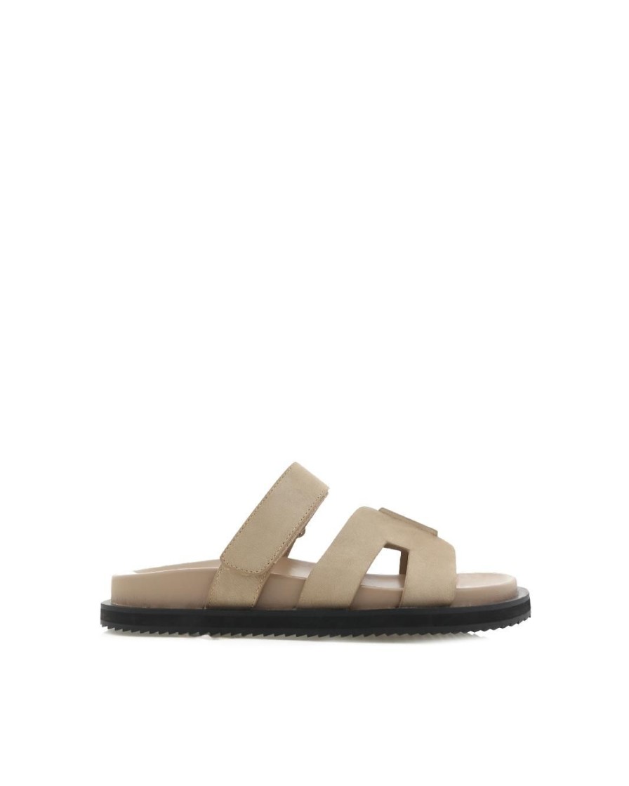 Women Billini Slides | Theon Taupe Nubuck