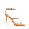 Women Billini Stilettos | Giuliana Tangerine Satin Diamante