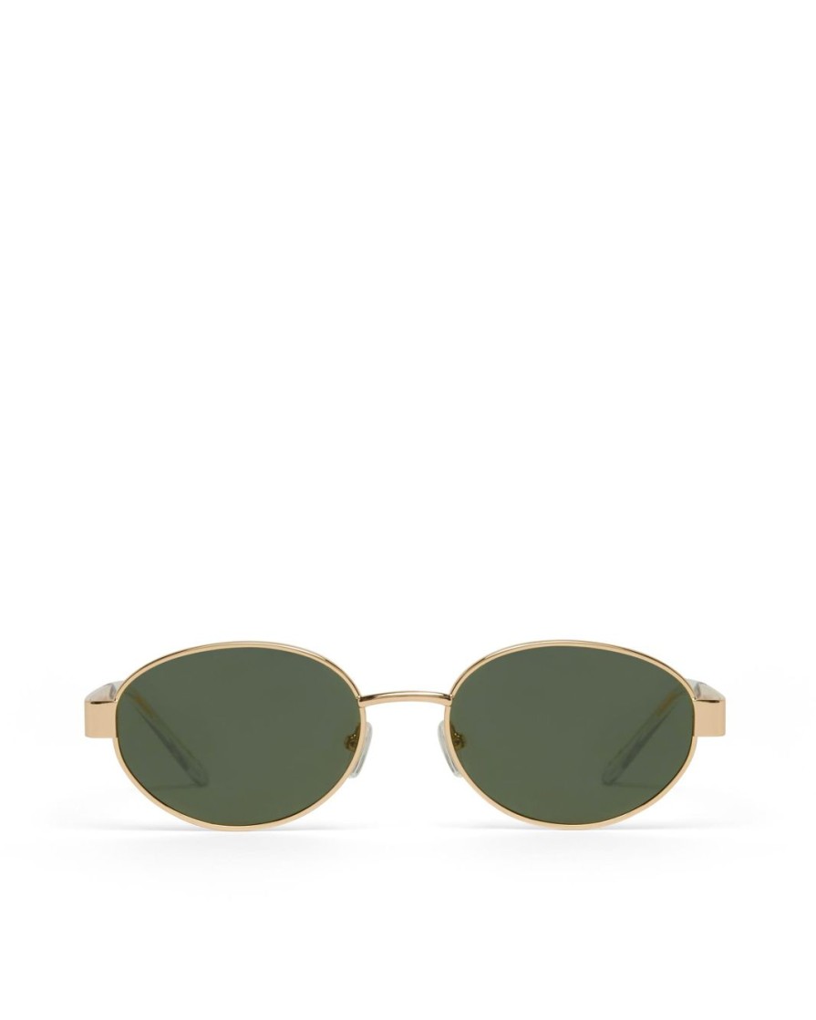 Women Billini Sunglasses | The Evangelista Gold Green