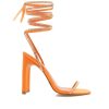 Women Billini Heels | Haleigh Tangerine Satin Diamante