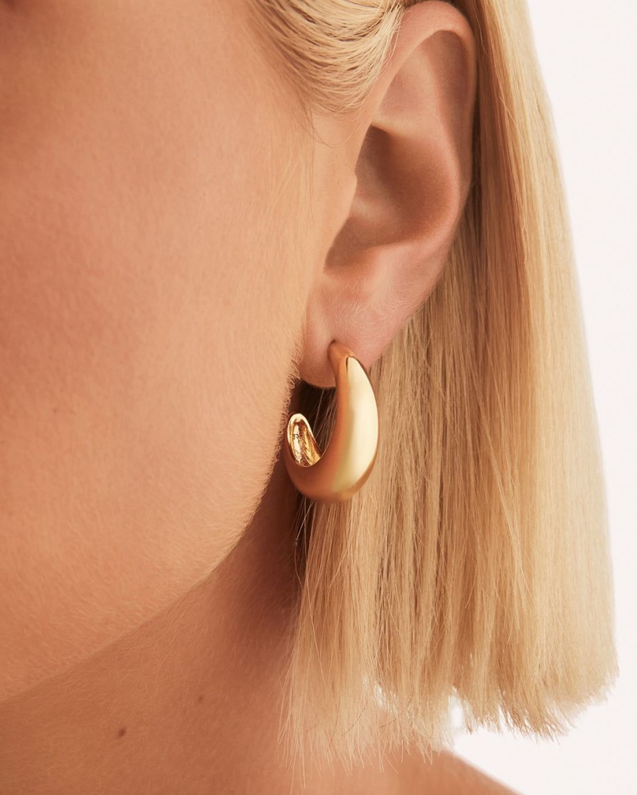 Women Billini Jewelry | Getty Hoop Earring Pack Gold Plated 18K