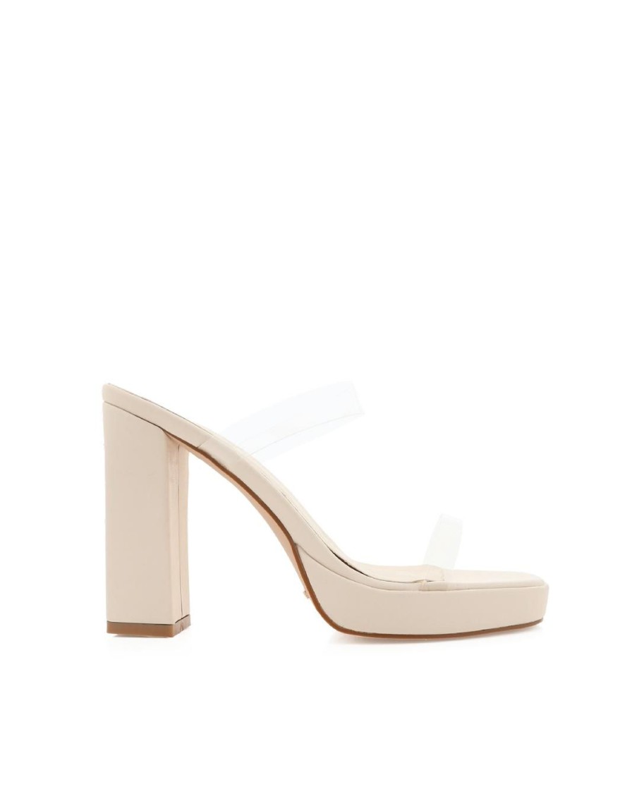 Women Billini Heels | Tamira Bone Clear