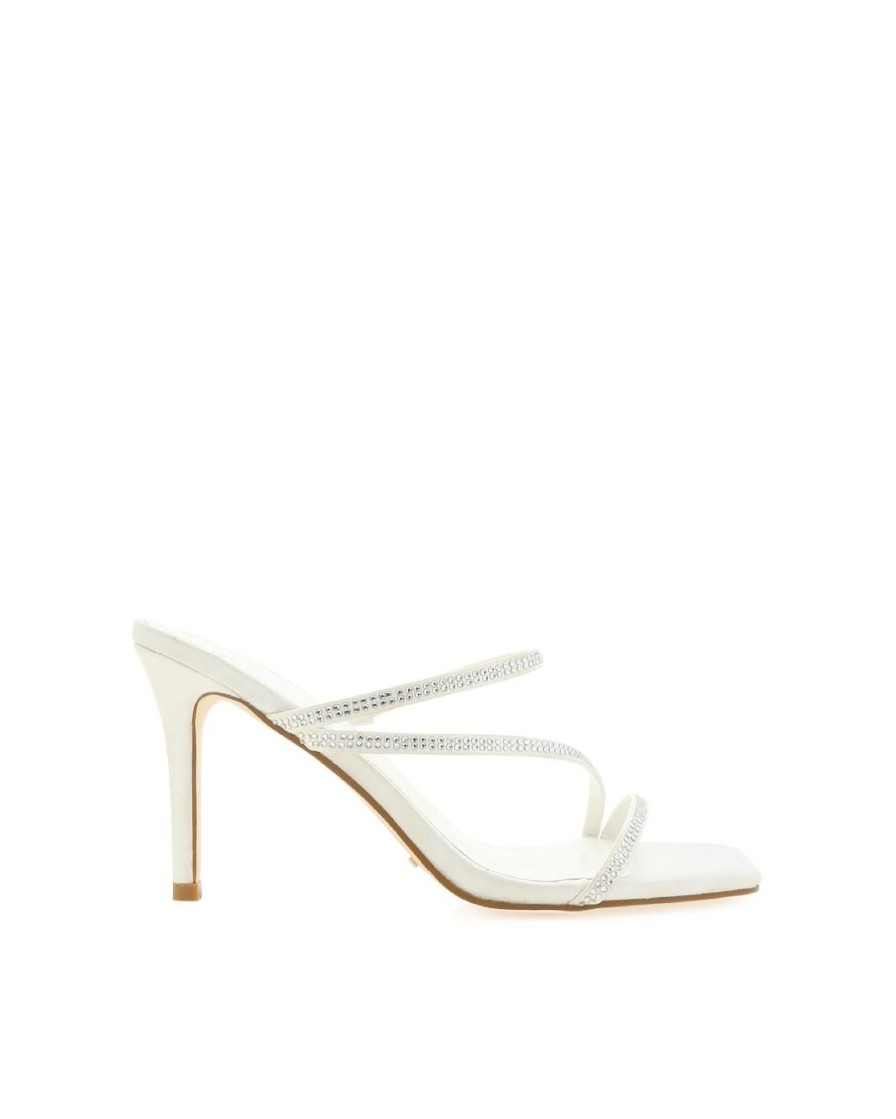 Women Billini Stilettos | Uriah White Satin