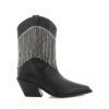 Women Billini Boots | Elton Black Crinkle Diamante