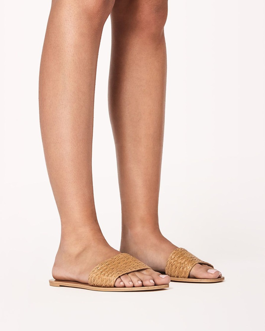 Women Billini Flats | Henrik Natural Raffia