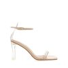 Women Billini Block Heels | Oralee Nude Patent Clear