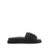 Women Billini Sandals | Zaida Black Raffia