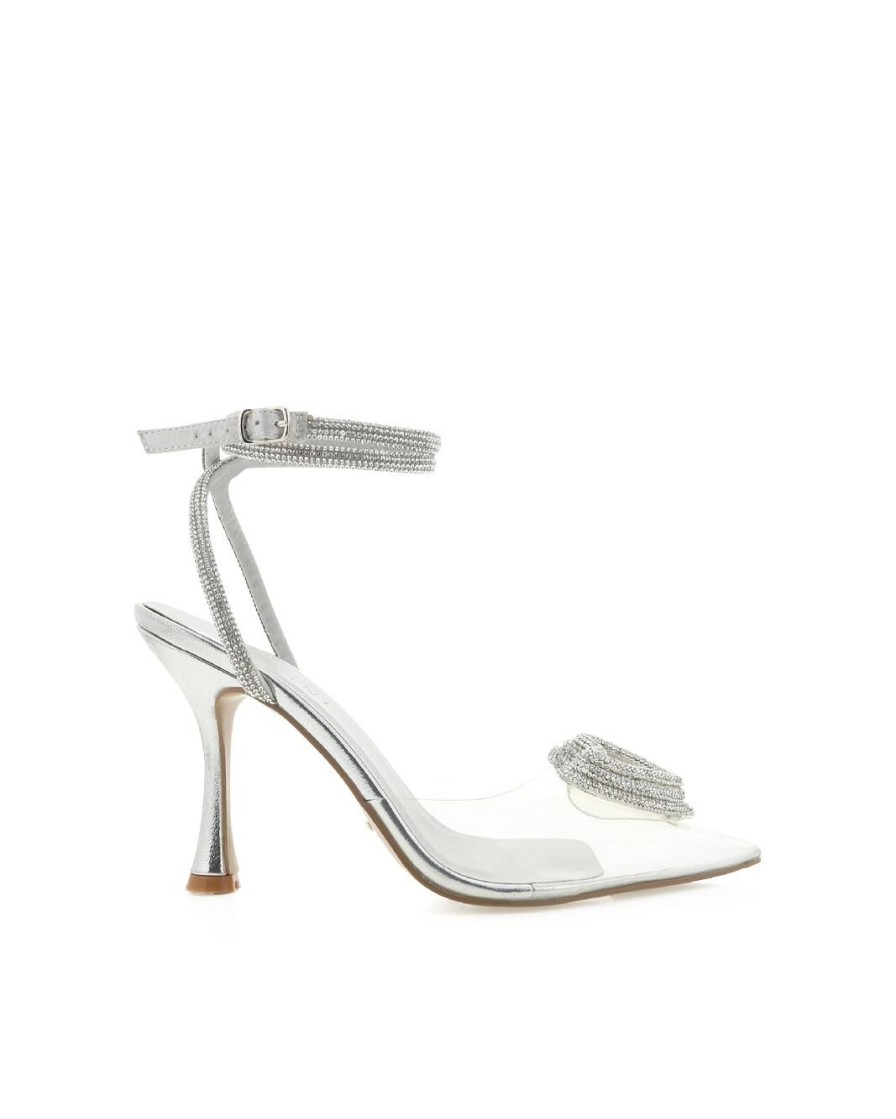 Women Billini Heels | Zaden Silver Clear