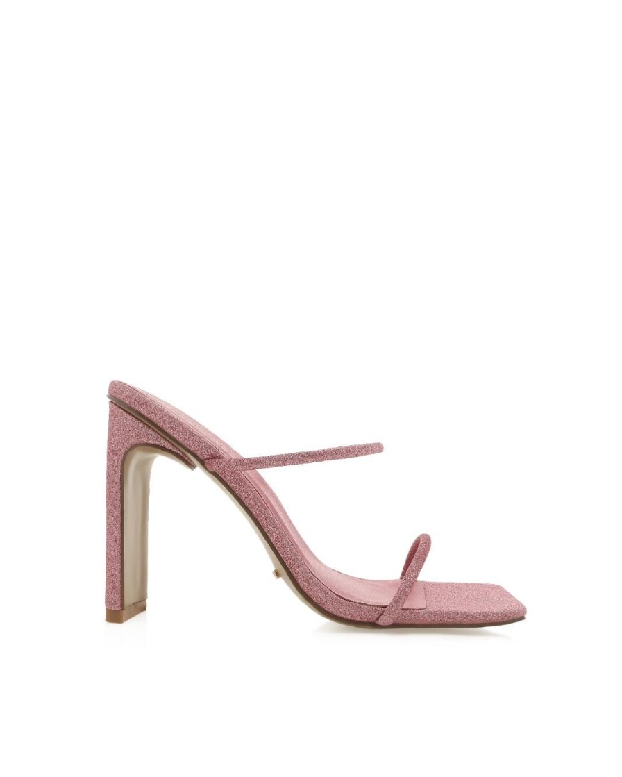 Women Billini Mules | Tina Ballet Pink Glitter