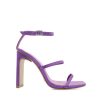 Women Billini Block Heels | Tiaka Grape Satin