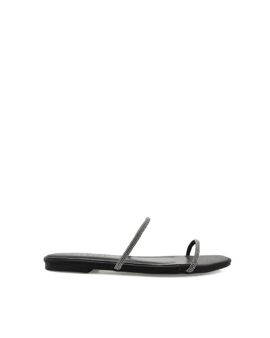 Women Billini Flats | Tenley Diamante Black