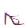 Women Billini Block Heels | Yanna Purple Metallic