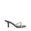 Women Billini Heels | Fabia Black Satin Diamante