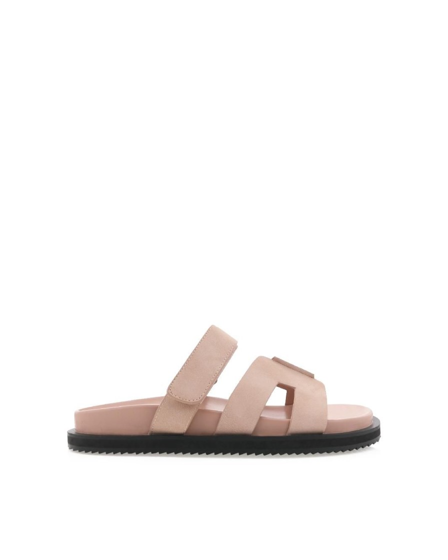 Women Billini Slides | Theon Pink Nubuck