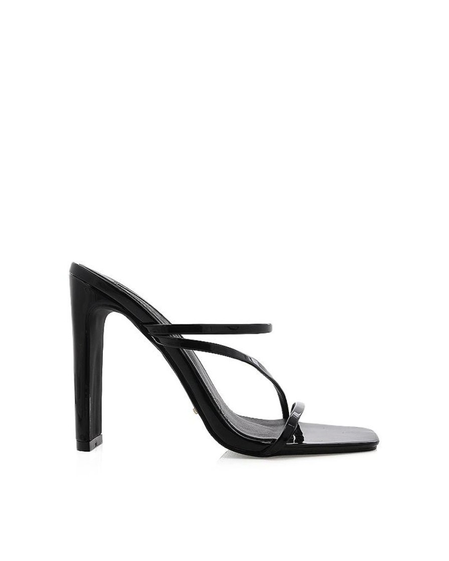 Women Billini Block Heels | Yanna Black Patent