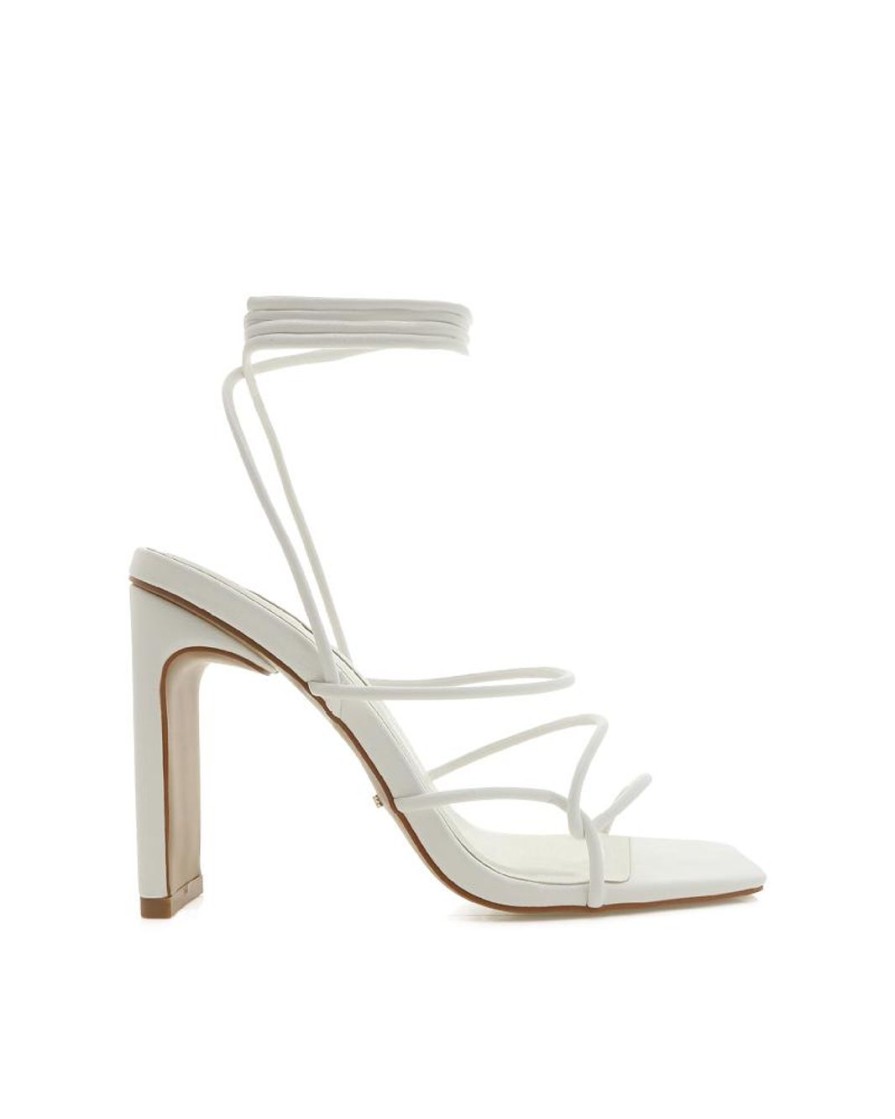 Women Billini Block Heels | Torance Wide Fit White