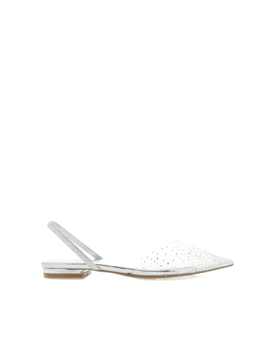 Women Billini Flats | Leona Silver Clear