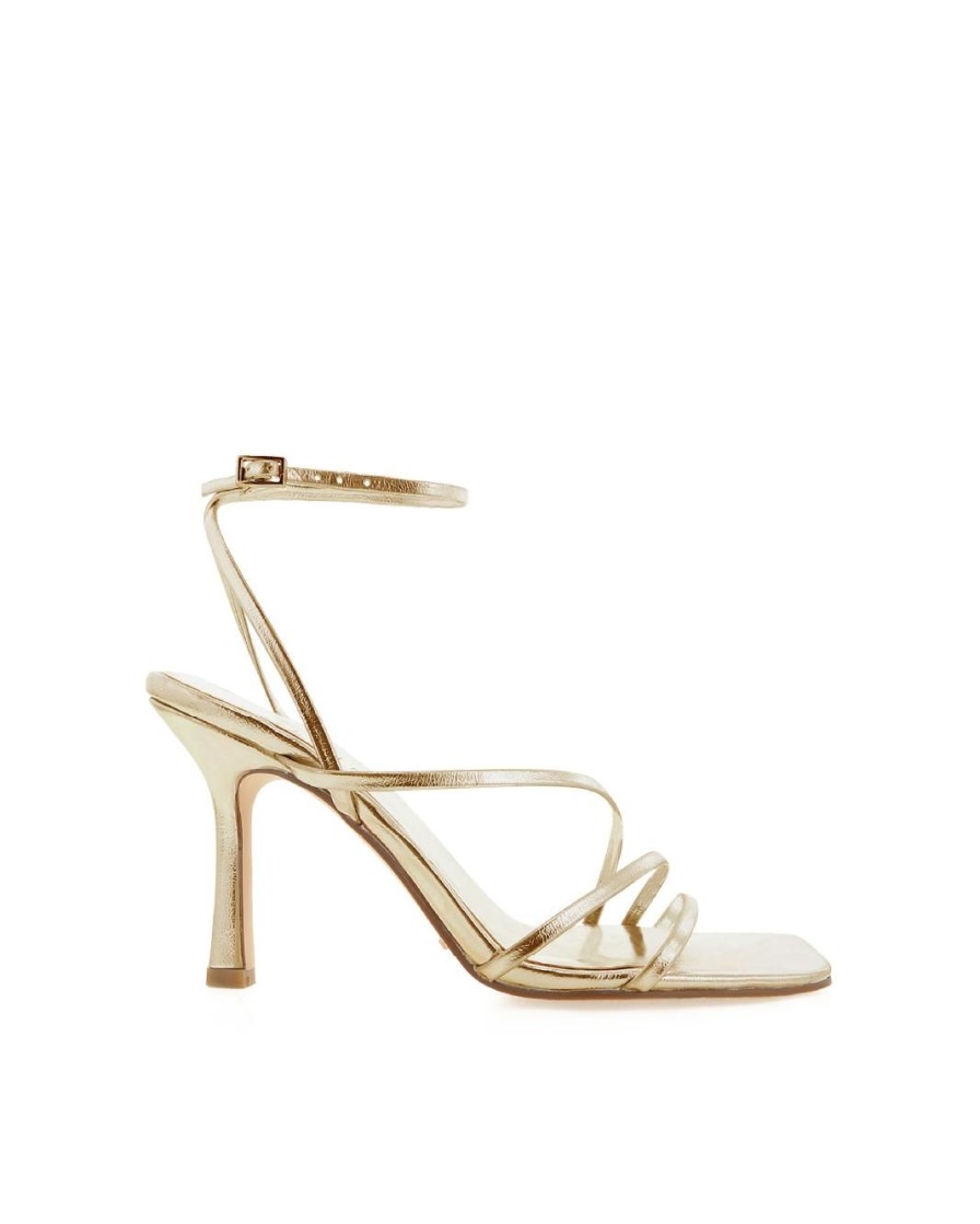 Women Billini Heels | Sylvia Gold Metallic