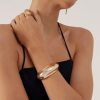 Women Billini Jewelry | Frame Bangle Gold