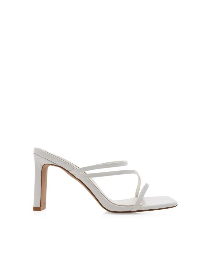 Women Billini Block Heels | Oretta White Snake