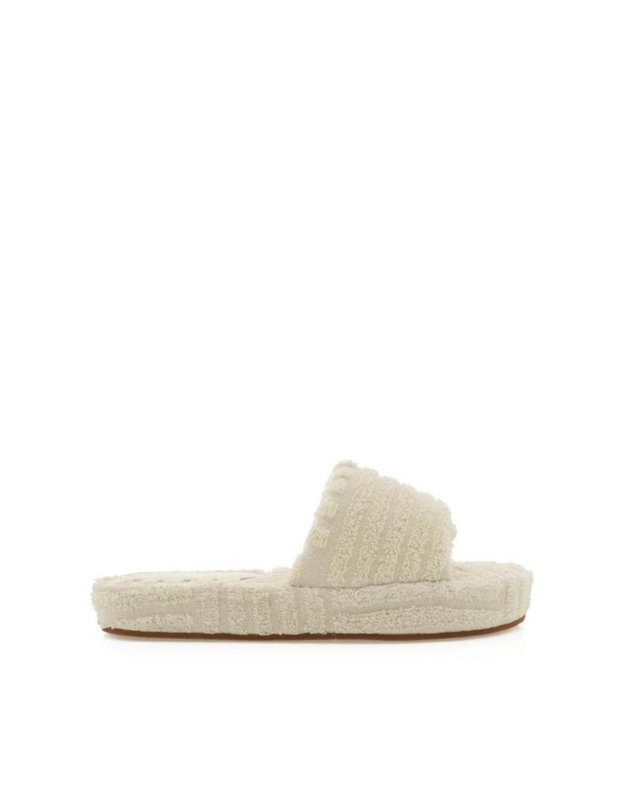 Women Billini Slippers | Holly Cream Terry