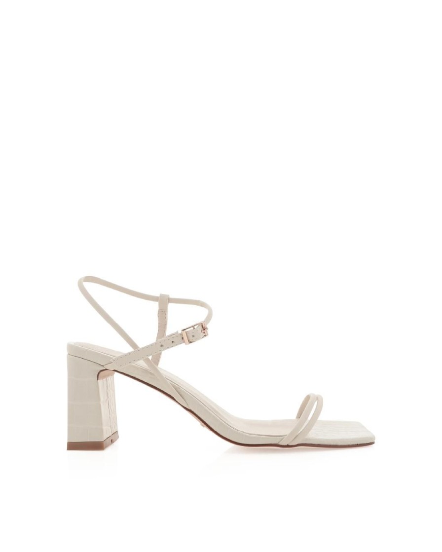 Women Billini Heels | Isobella Bone Croc