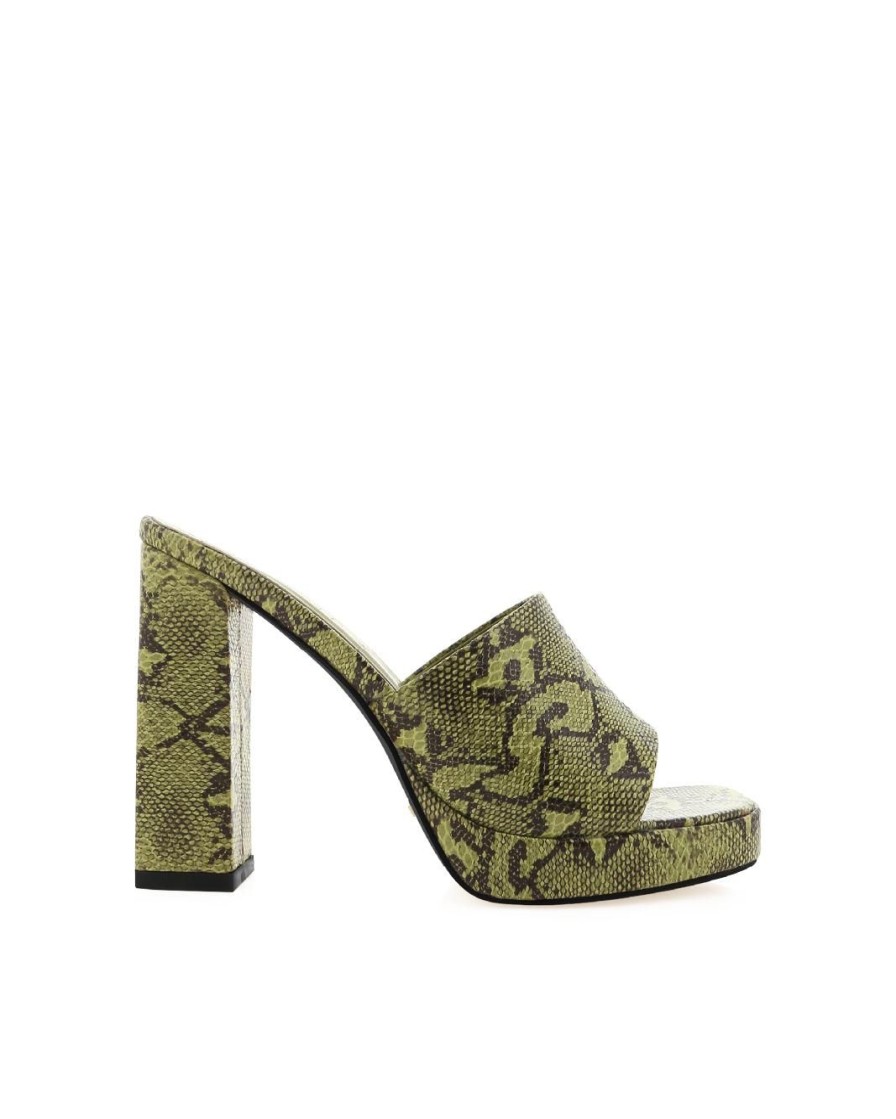 Women Billini Heels | Tahlia Matcha Snake