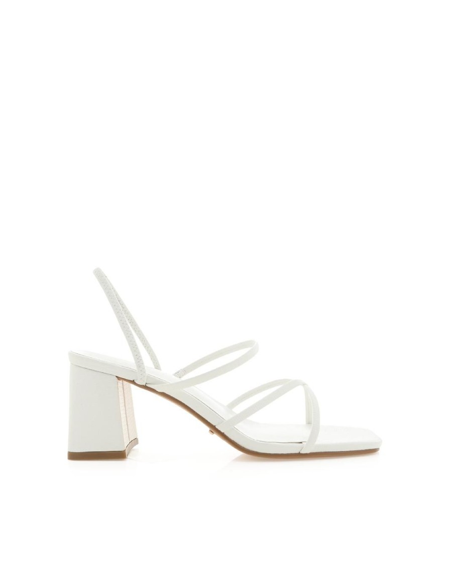 Women Billini Block Heels | Yesha White Scale