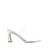 Women Billini Block Heels | Mikana Silver Chrome Clear