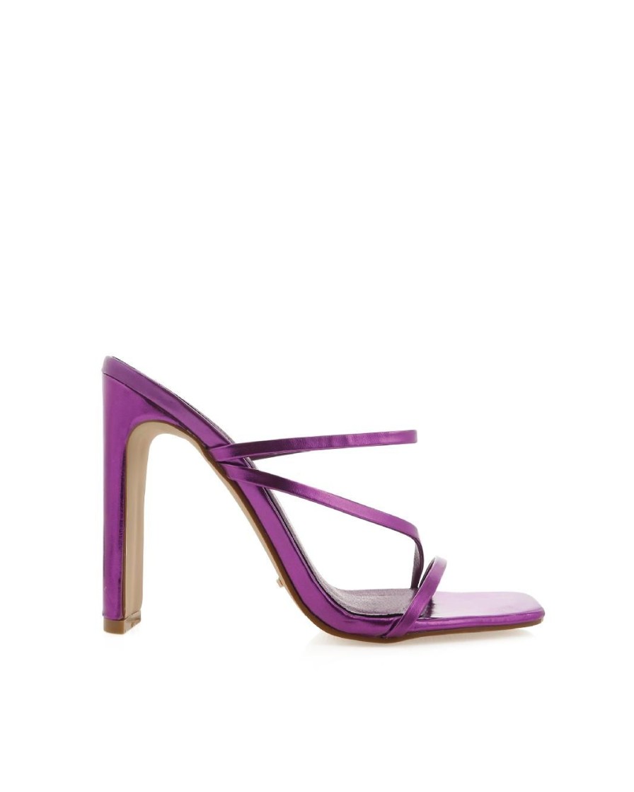 Women Billini Heels | Yanna Purple Metallic